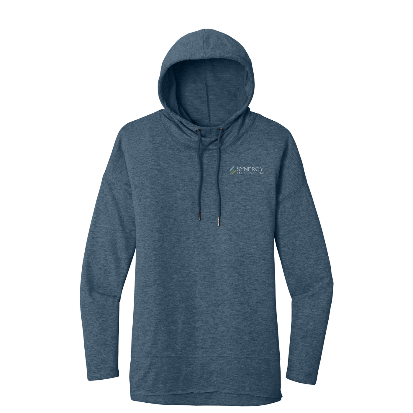 District Women's Featherweight French Terry Hoodie — Washed Indigo