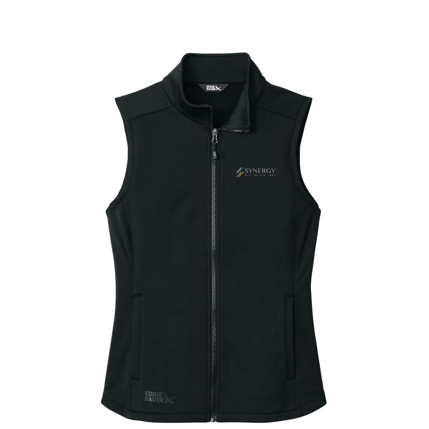 Eddie Bauer Women's Smooth Mid Layer Fleece Vest — model