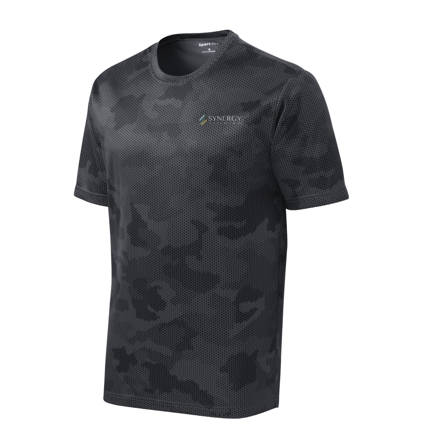 Sport-Tek CamoHex Tee — Iron Grey