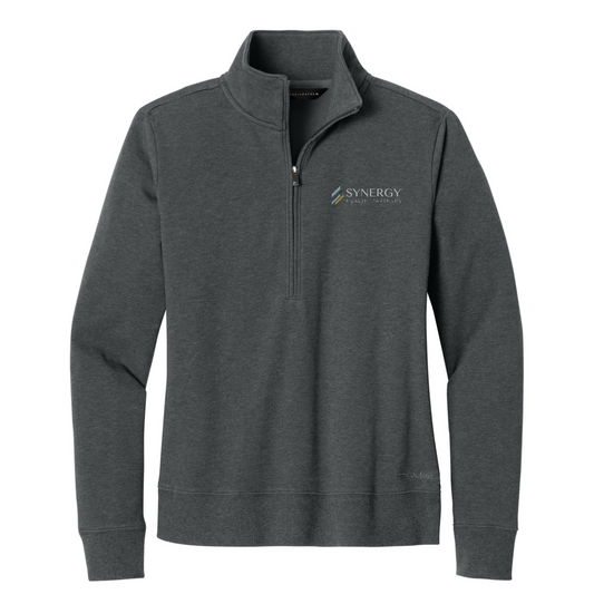 TravisMathew Women's Ocean Villa 1/4-Zip — Dark Grey Heather