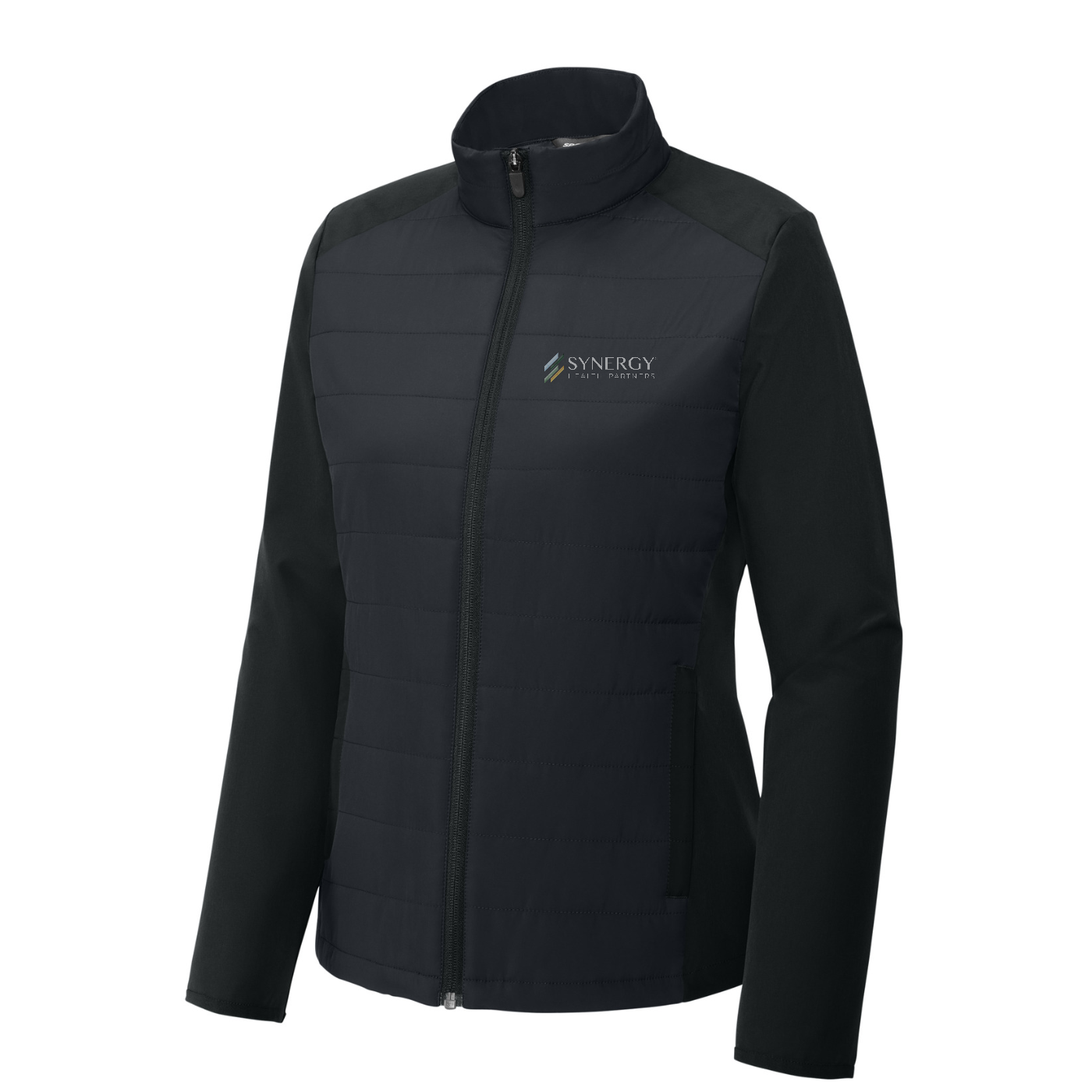 Sport-Tek Women's Teknical Hybrid Jacket — Black