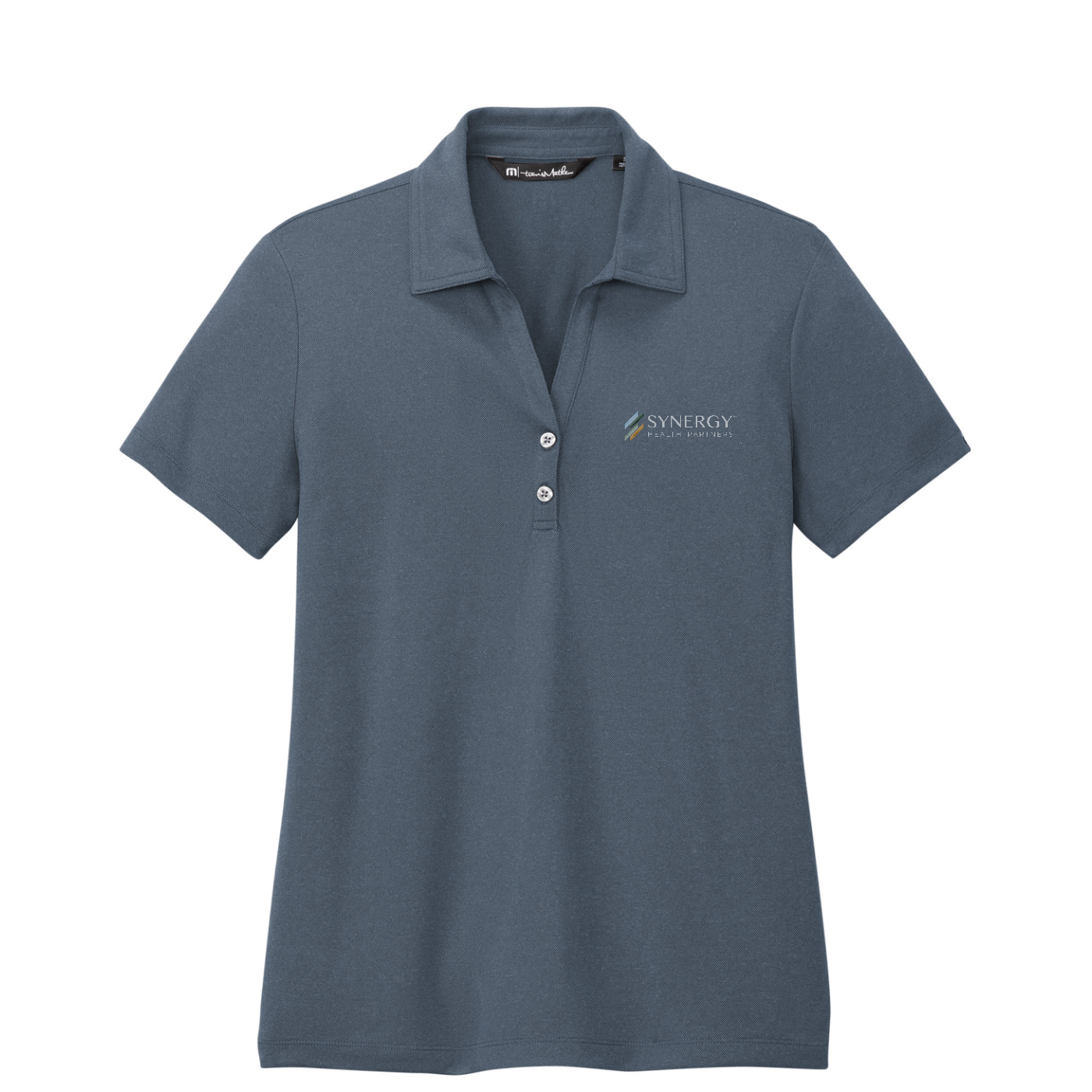 TravisMathew Women's Coto Performance Polo — Vintage Indigo/ Black