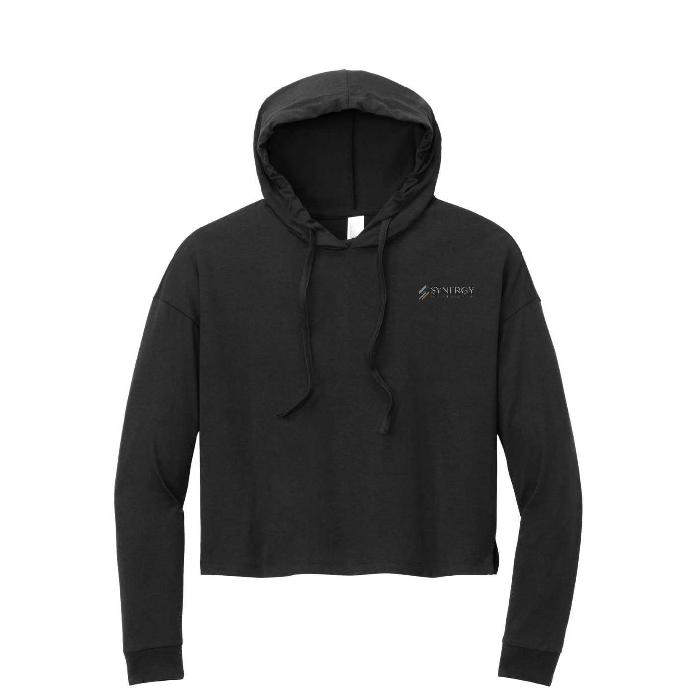 District Women's Perfect Tri Midi Long Sleeve Hoodie — Black
