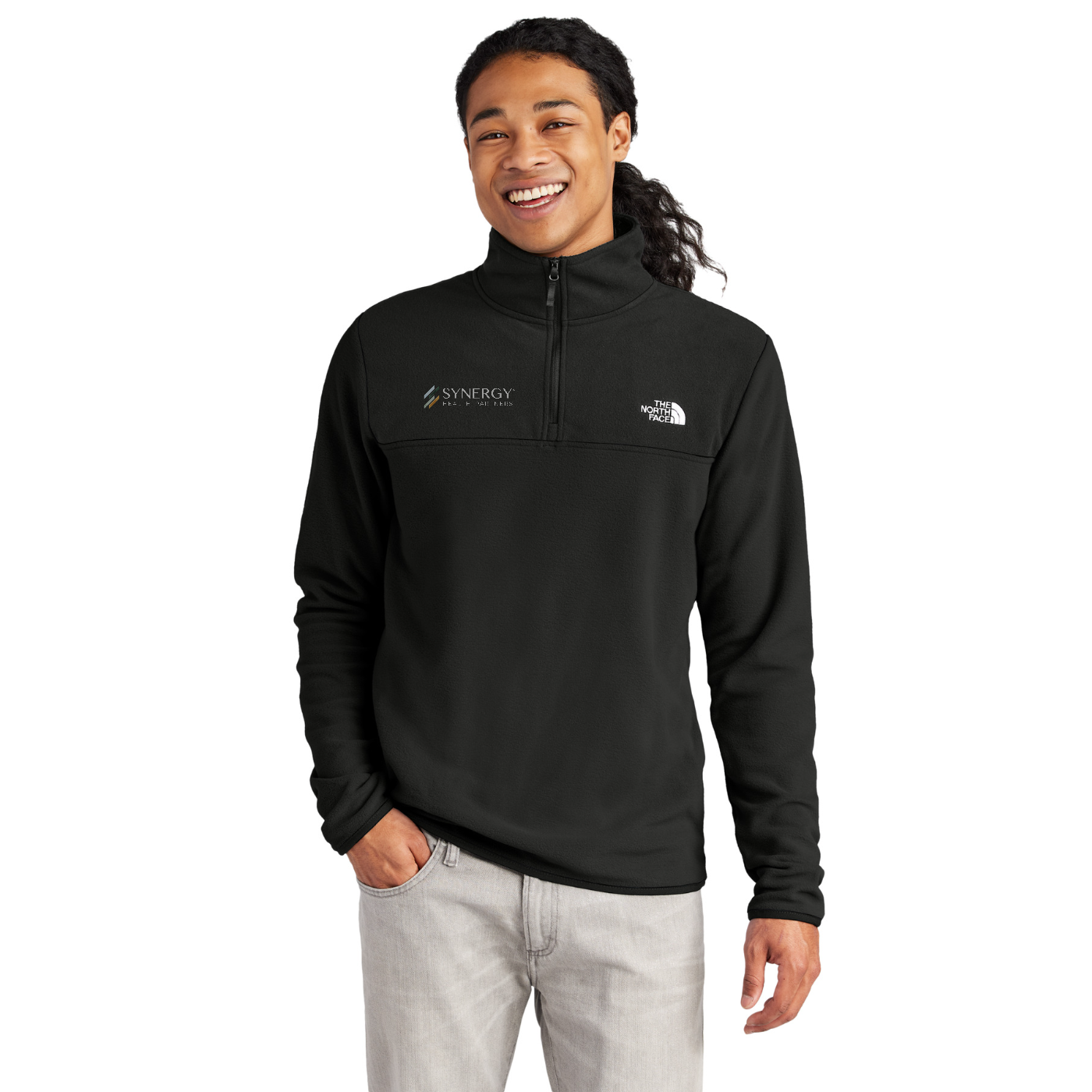 The North Face Glacier 1/4-Zip Fleece — model