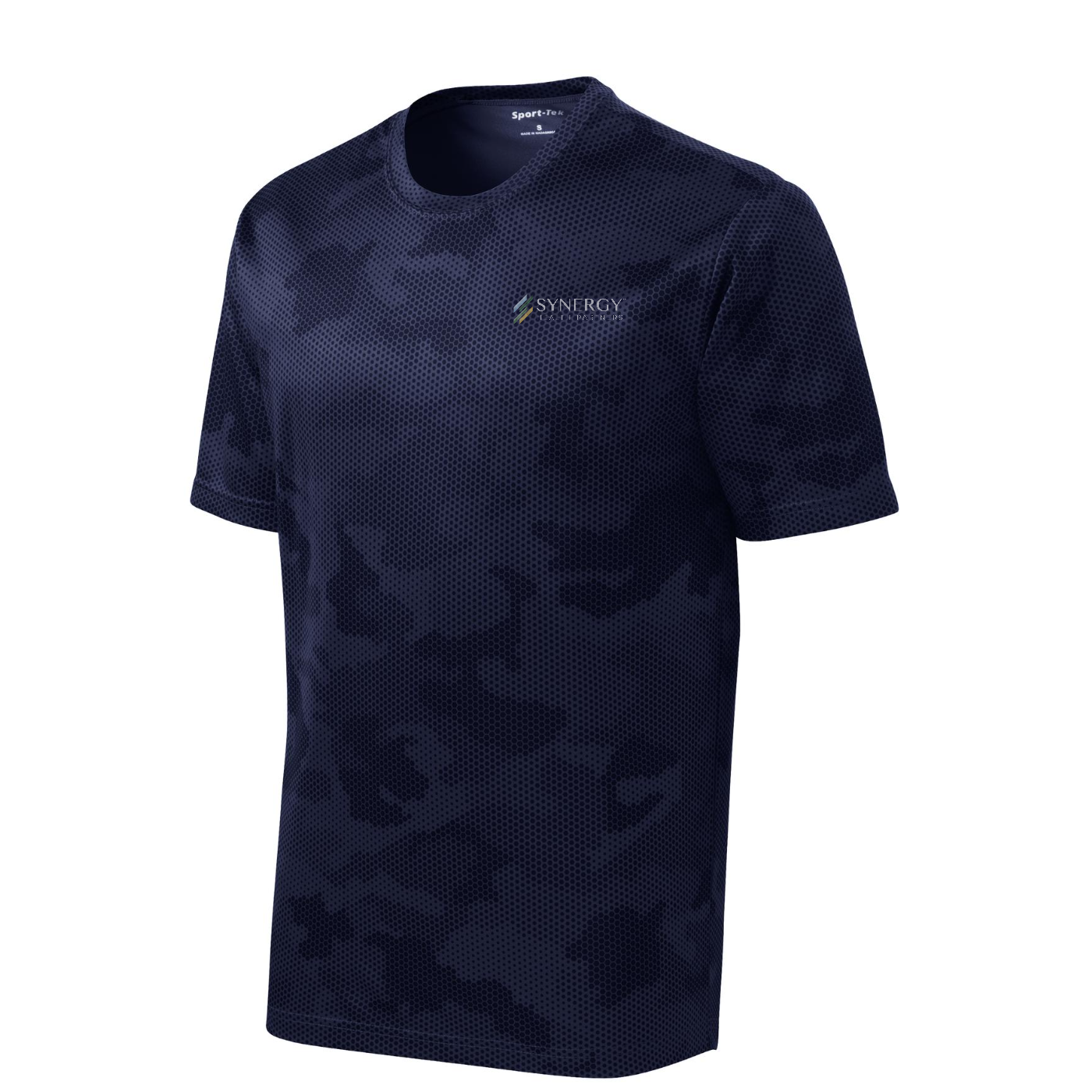 Sport-Tek CamoHex Tee — True Navy