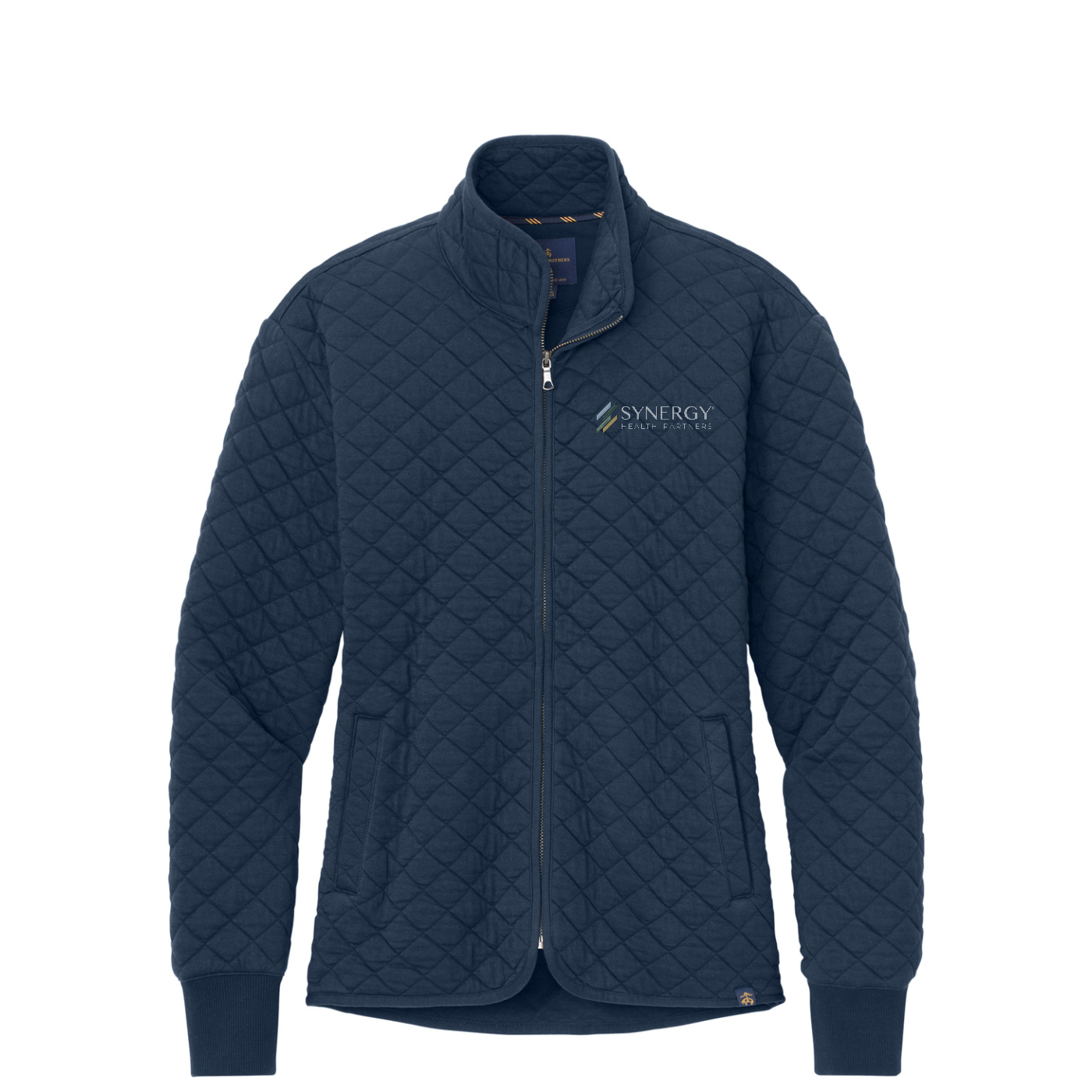 Brooks Brothers Women's Diamond Quilt Full-Zip — Navy Blazer
