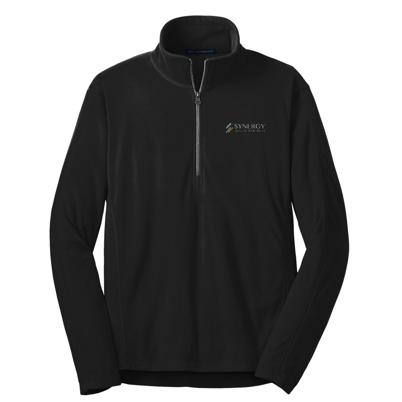 Port Authority Microfleece 1/2-Zip Pullover — Black